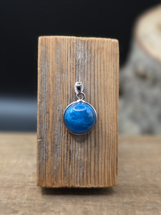 Neon Blue Apatite Pendant
