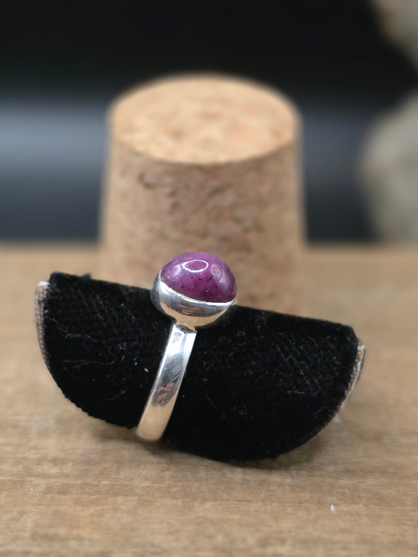 Star Ruby Silver Ring #5