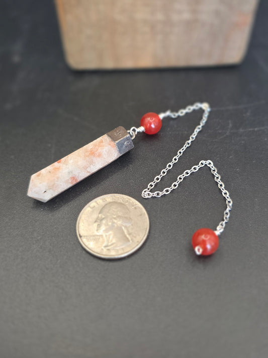 Sustone and Carnelian Pendulum