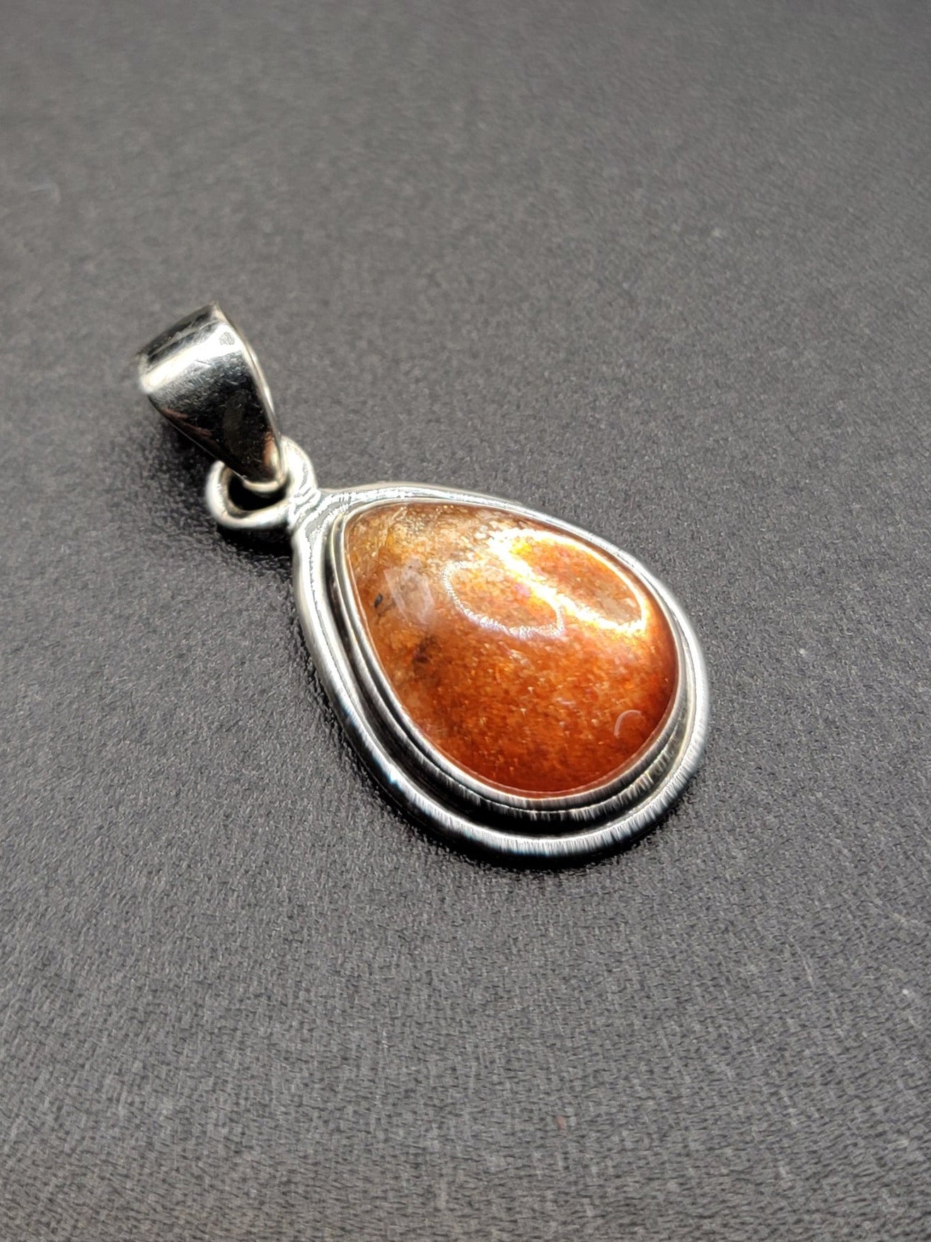 Sunstone Silver Pendant