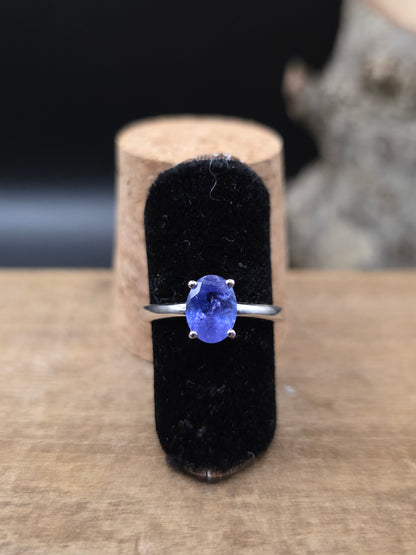 Tanzanite Silver Ring
