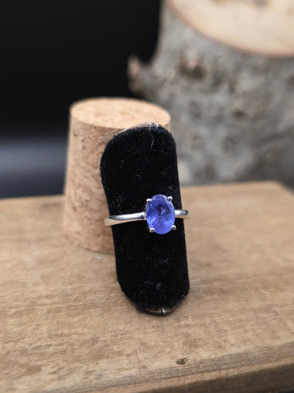 Tanzanite Silver Ring