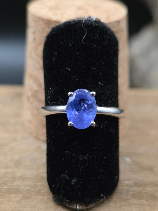 Tanzanite Silver Ring