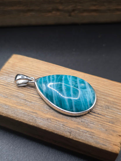 Amazonite Silver Pendant