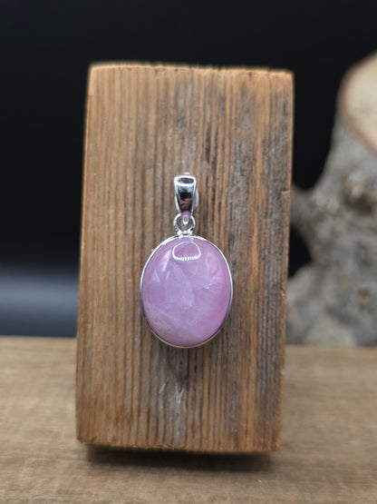 Kunzite Silver Pendant
