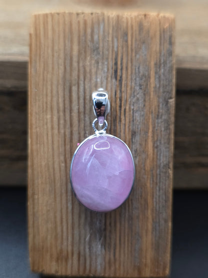Kunzite Silver Pendant