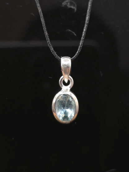 Aquamarine Crystal Pendant