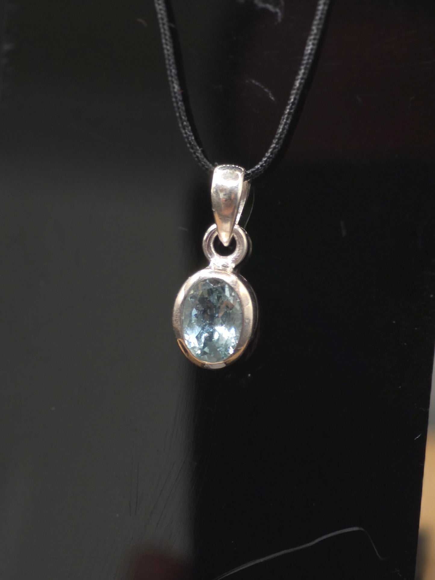 Aquamarine Crystal Pendant