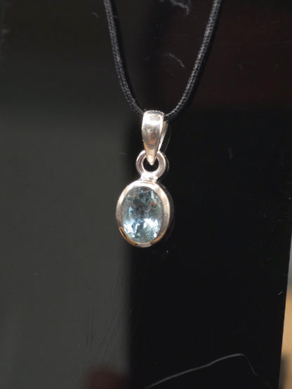 Aquamarine Crystal Pendant