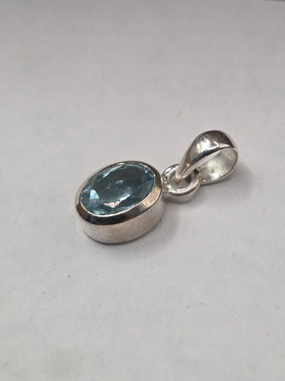 Aquamarine Crystal Pendant