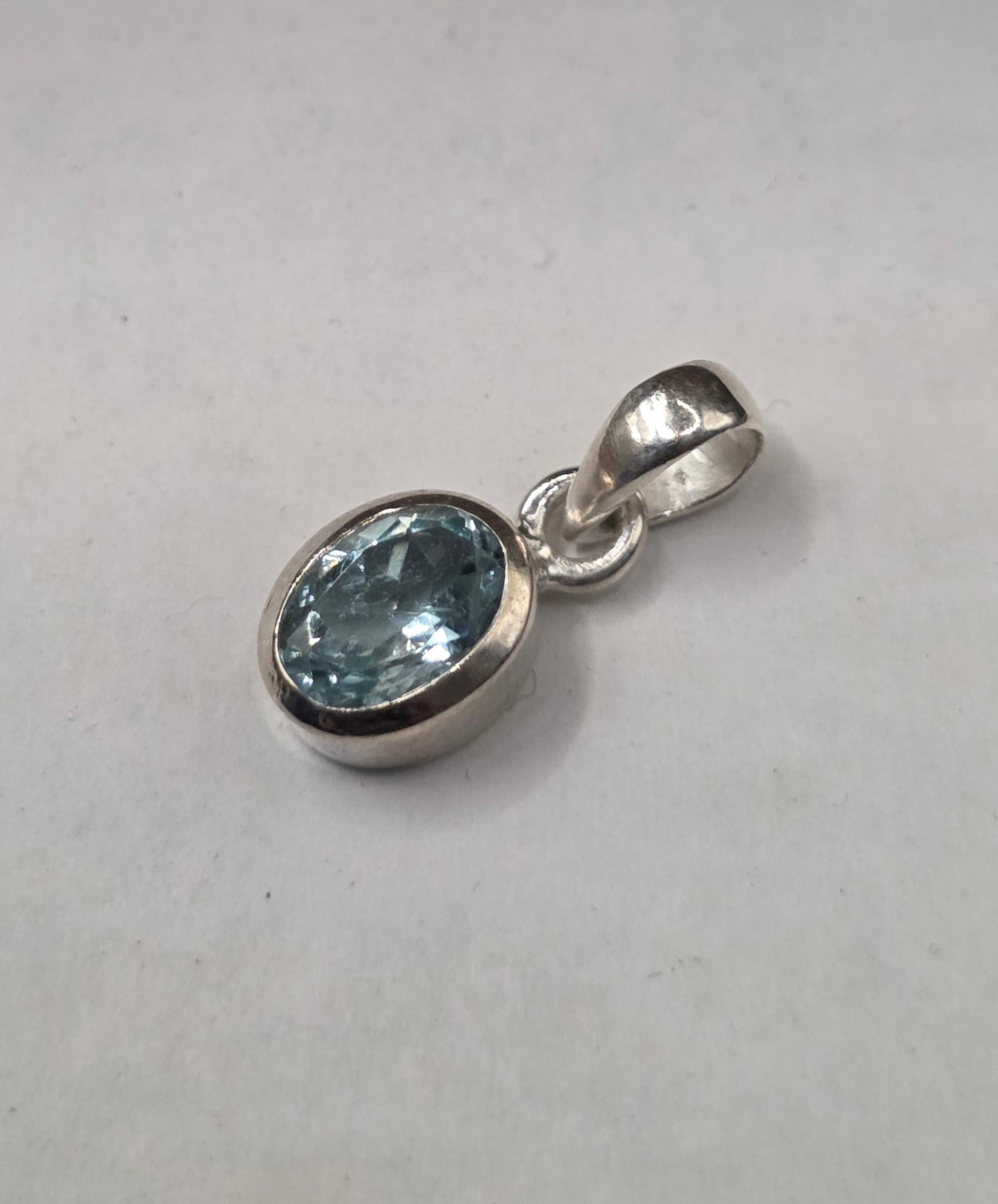 Aquamarine Crystal Pendant