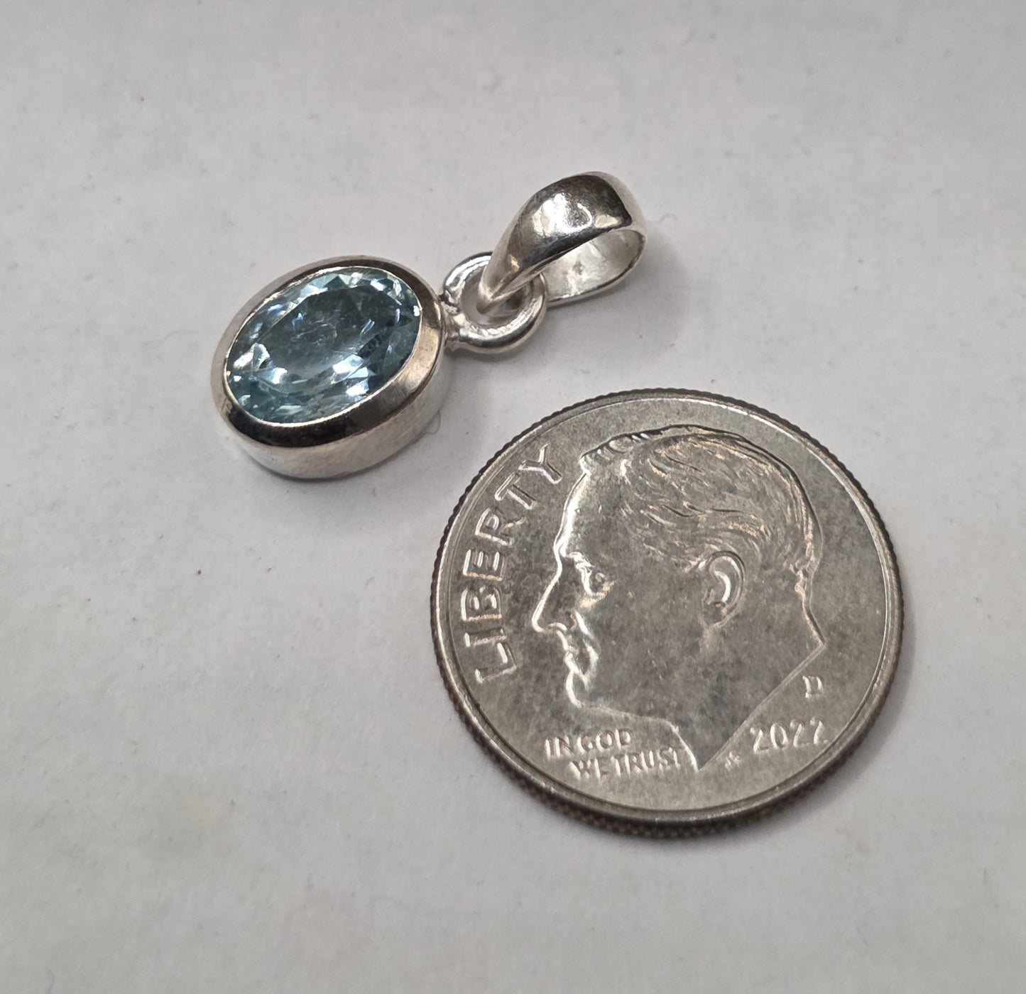 Aquamarine Crystal Pendant