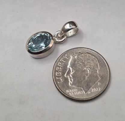 Aquamarine Crystal Pendant