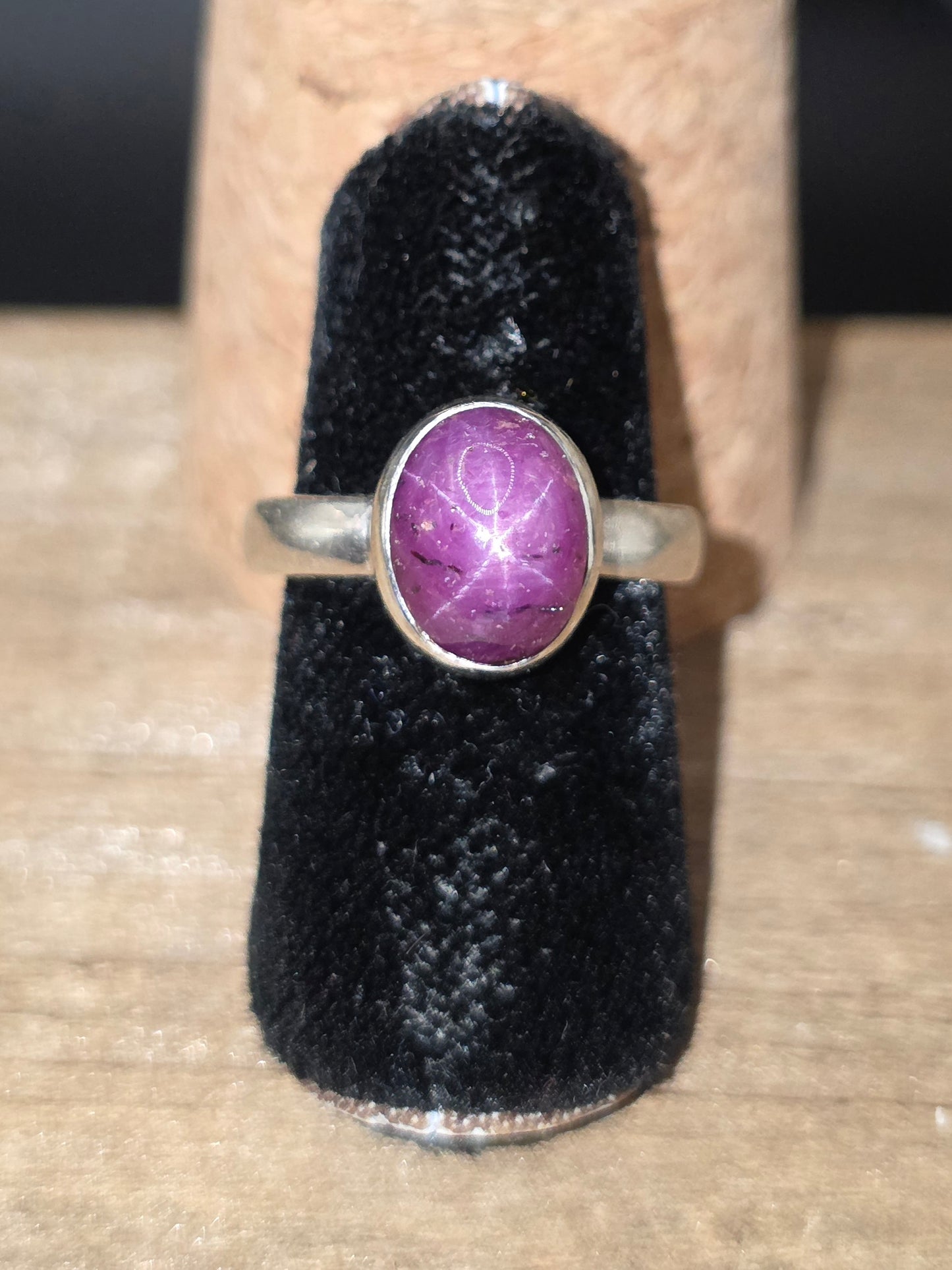 Star Ruby Silver Ring #5