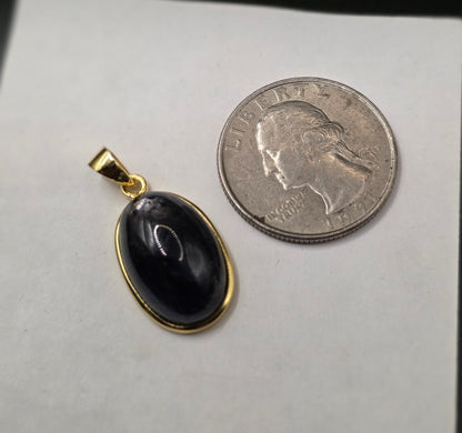 Iolite 18k GP Pendant