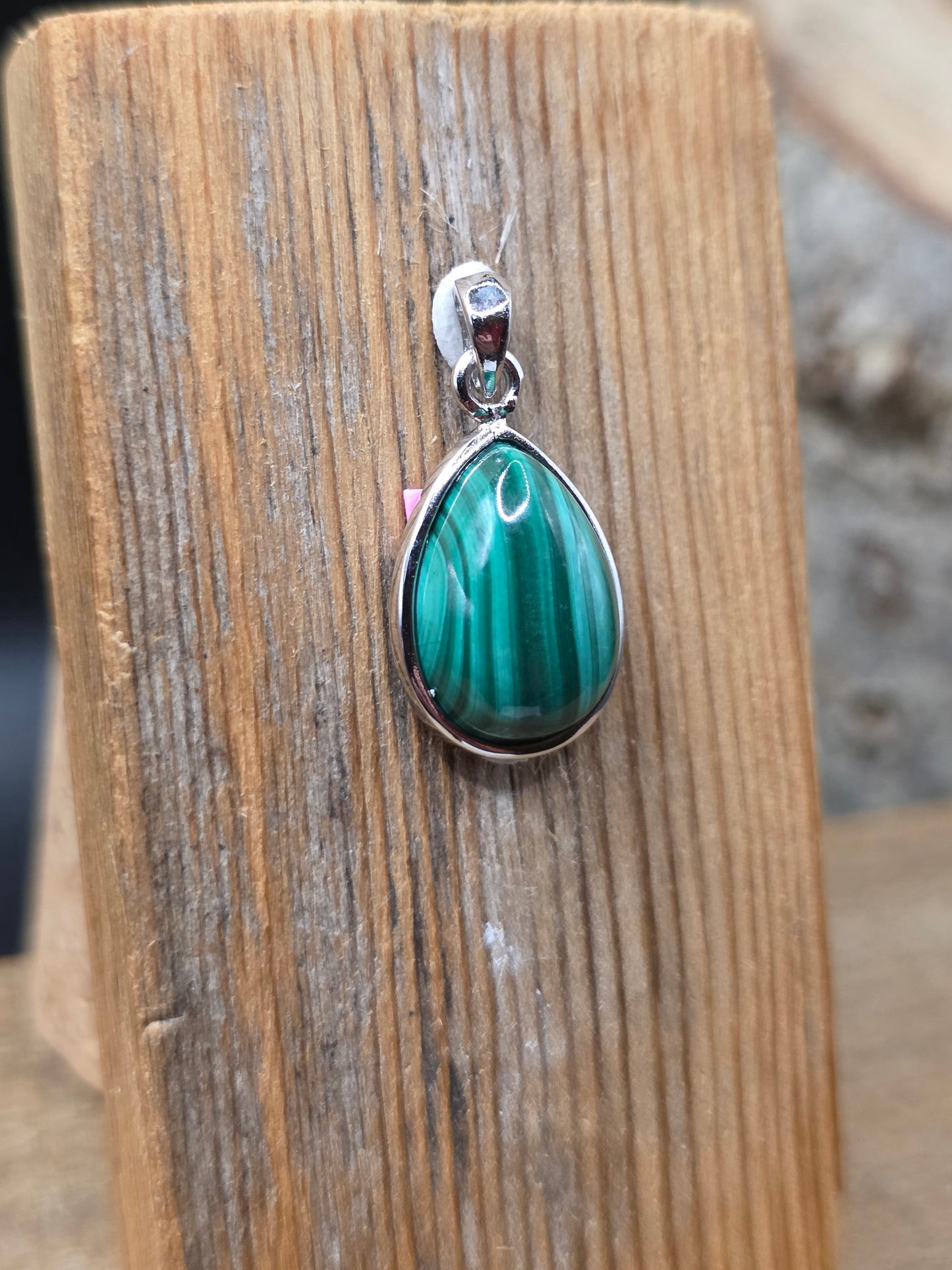 Malachite Silver Pendant