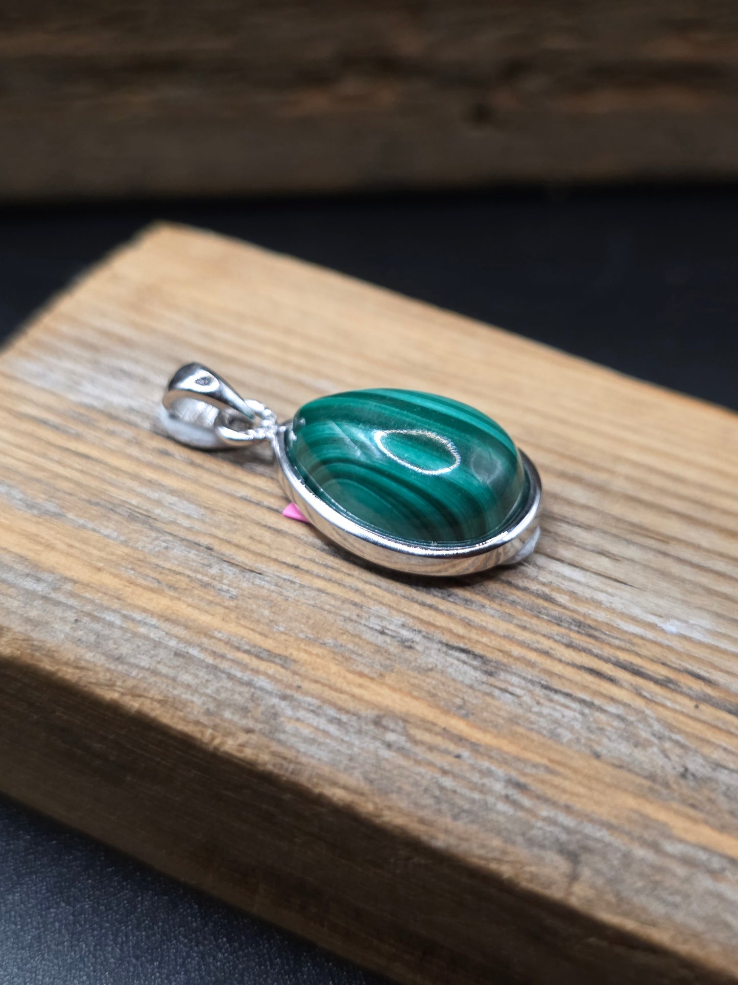 Malachite Silver Pendant