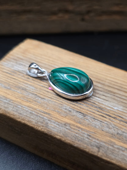 Malachite Silver Pendant