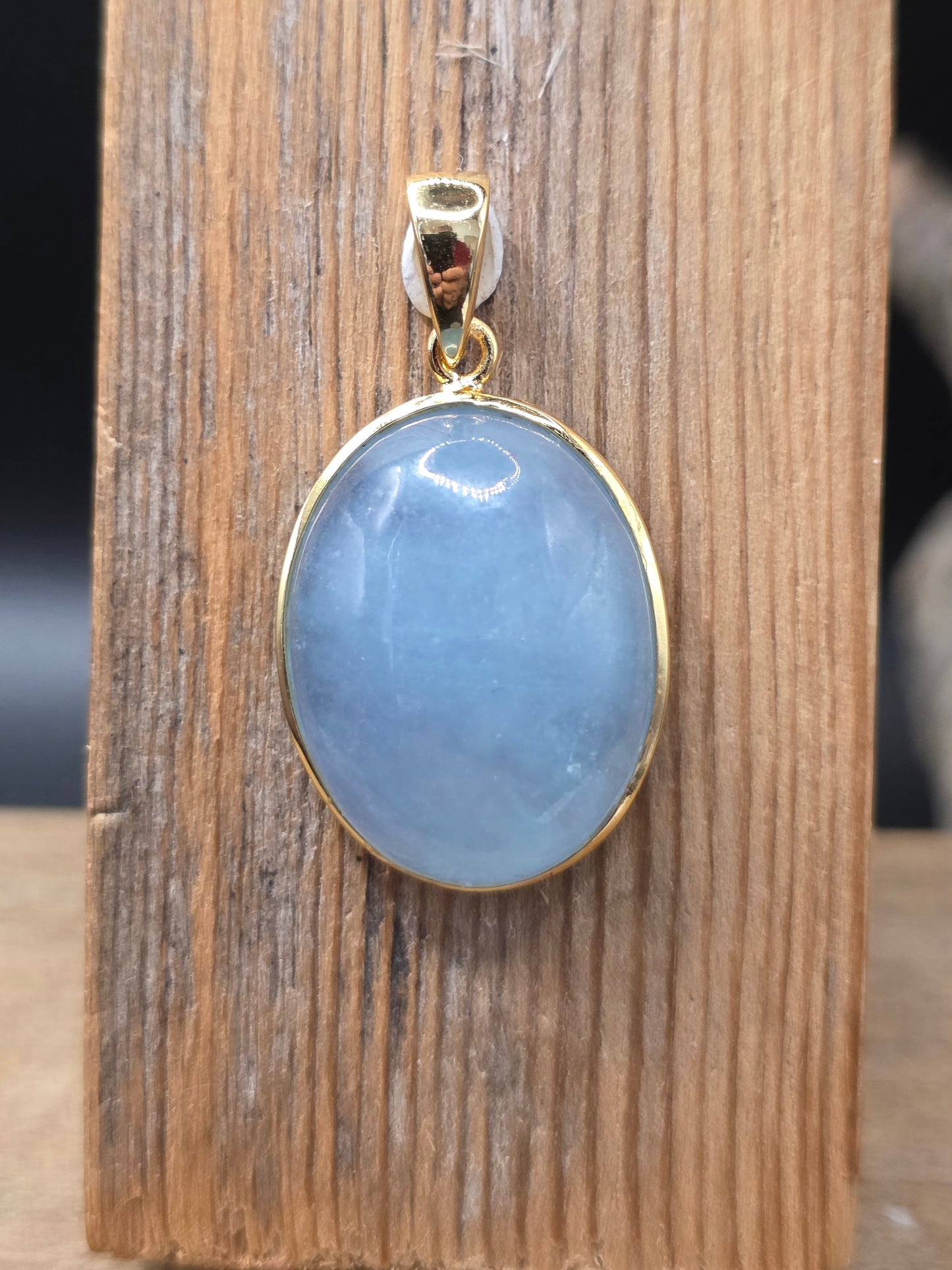 Aquamarine 18k GP Pendant