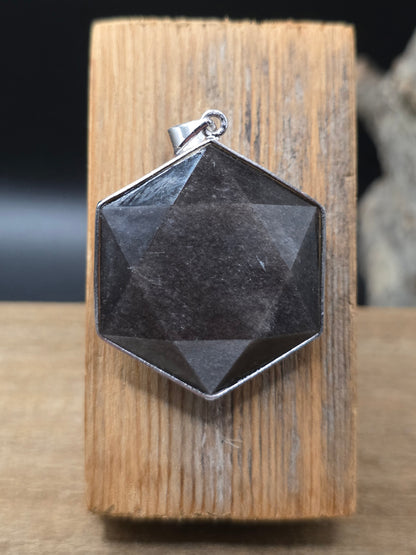 Obsidian Silver Sheen Pendant