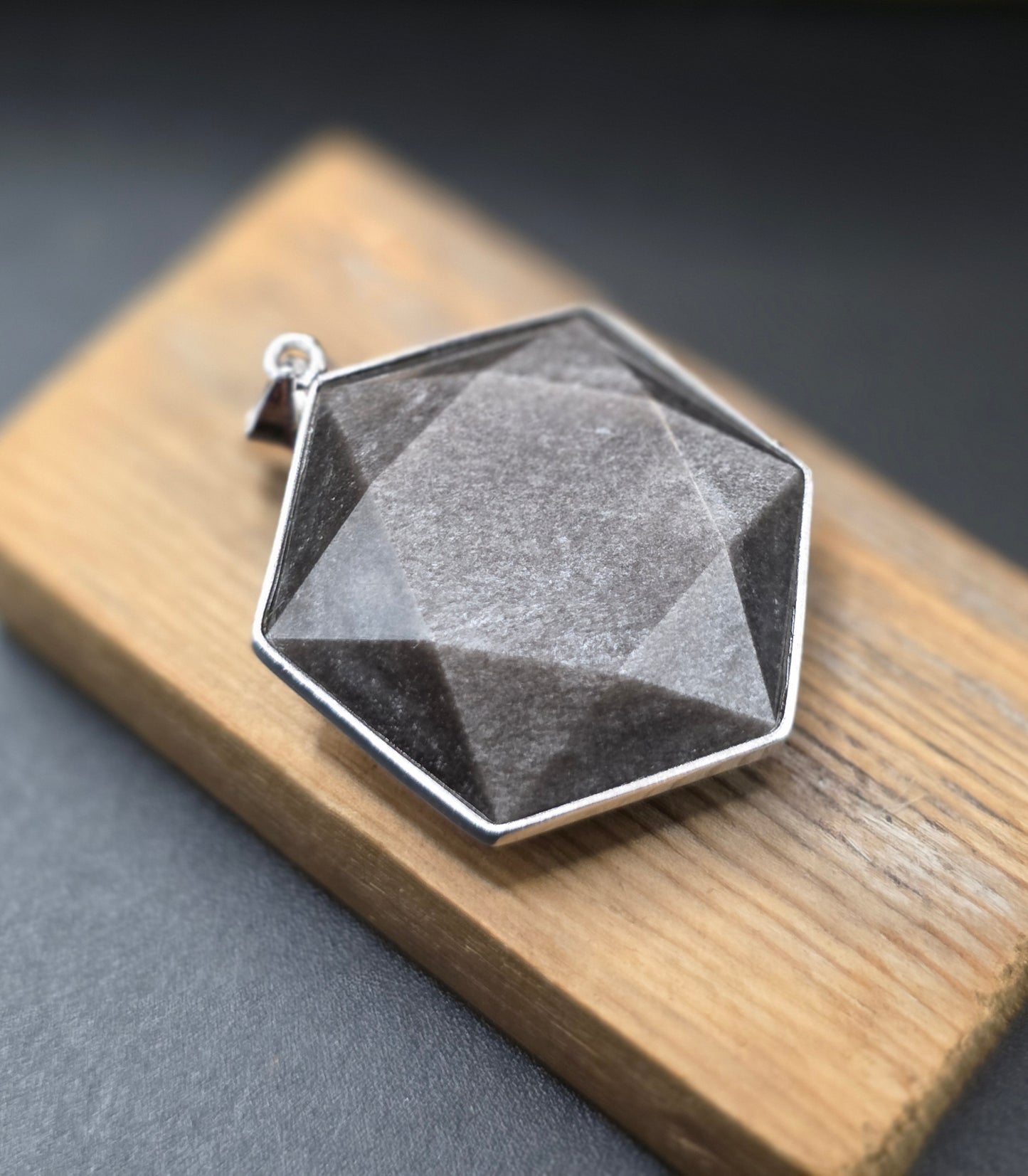 Obsidian Silver Sheen Pendant