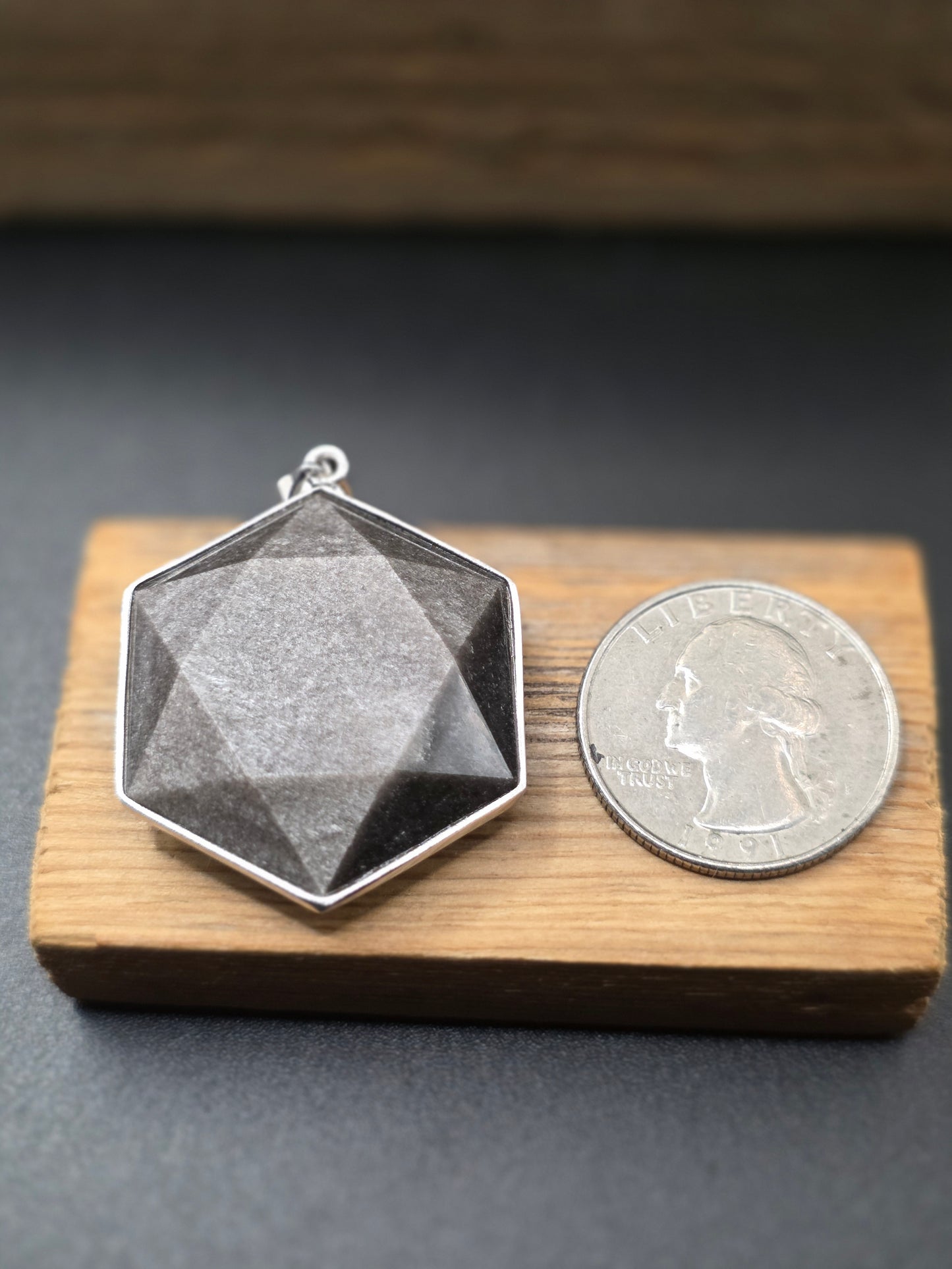 Obsidian Silver Sheen Pendant