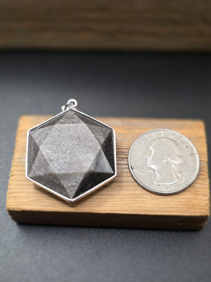 Obsidian Silver Sheen Pendant