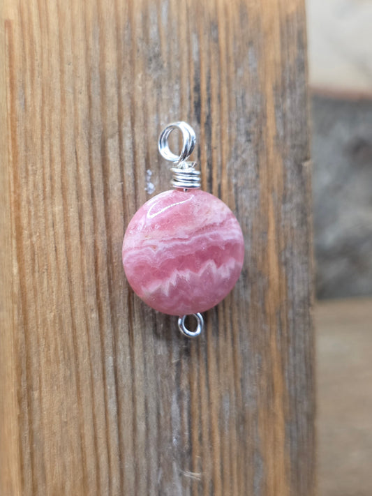 Rhodocrosite Wirewrap Pendant
